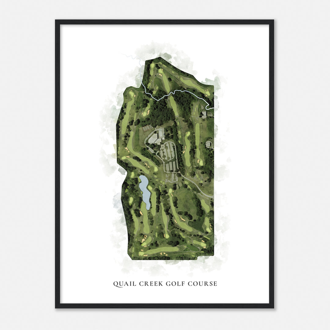 Print of Quail Creek Golf Course Classic Map