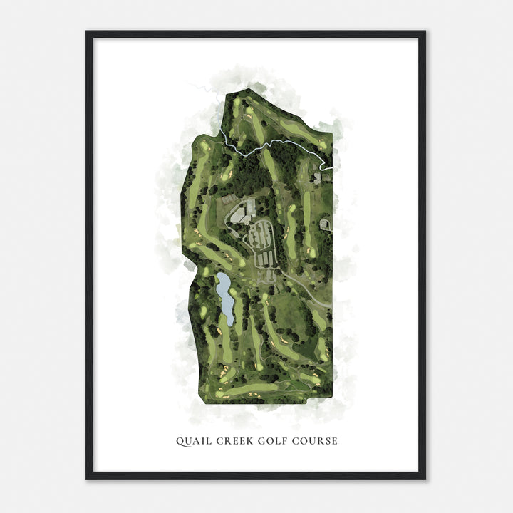 Print of Quail Creek Golf Course Classic Map