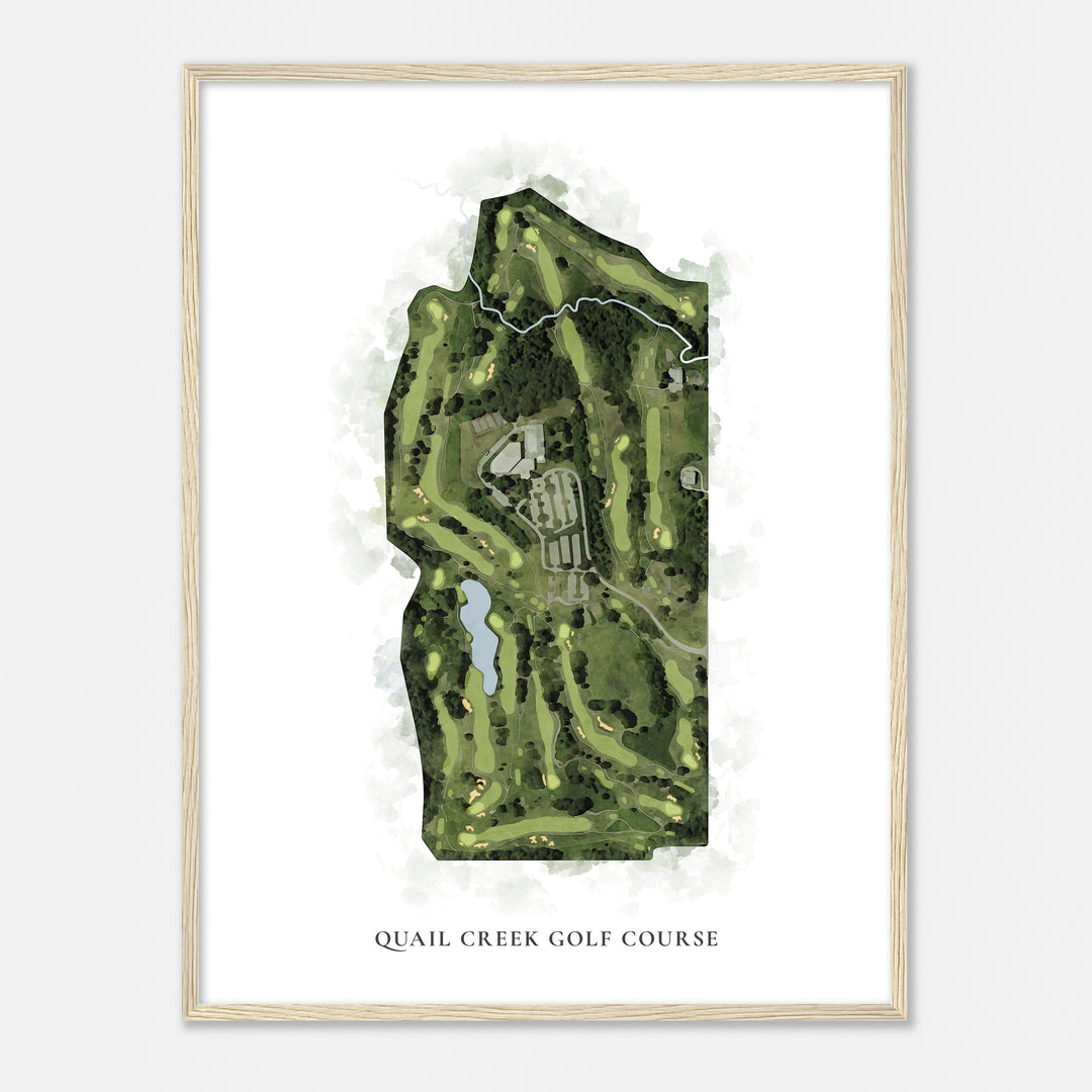 Print of Quail Creek Golf Course Classic Map