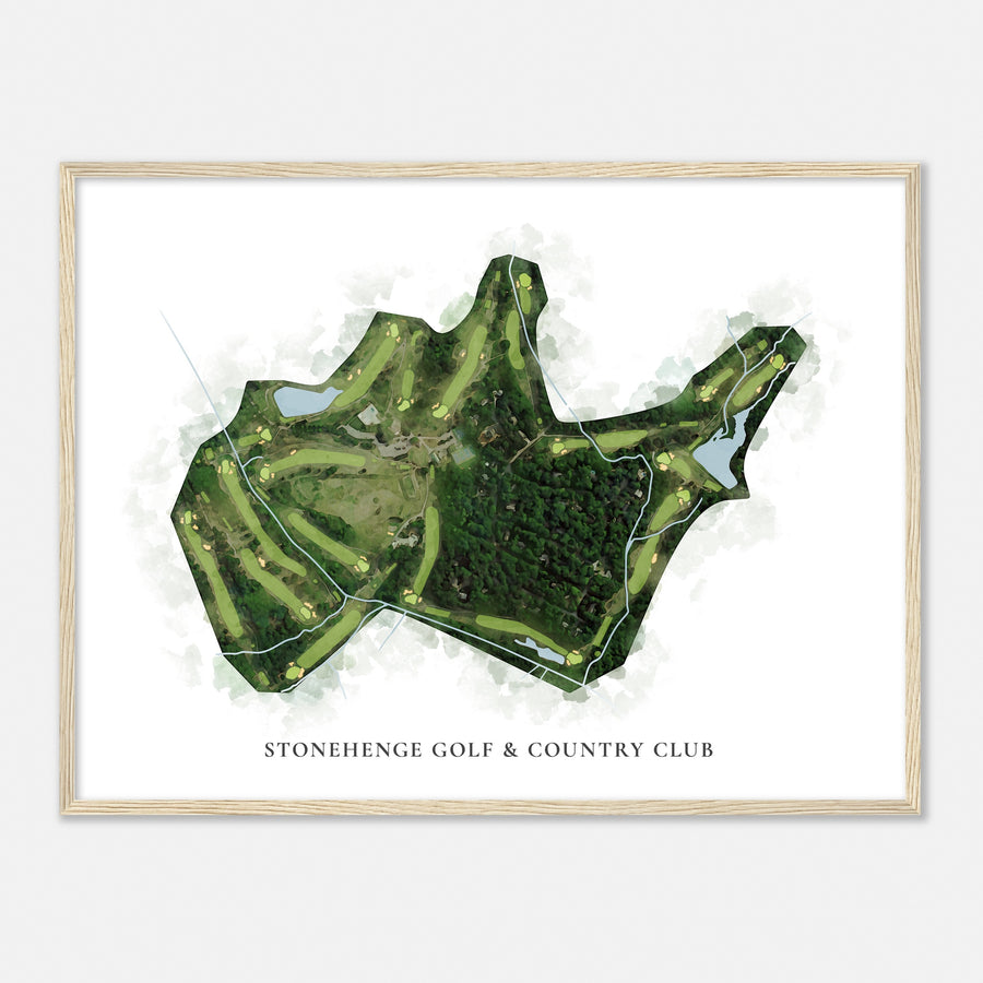 Print of Stonehenge Golf & Country Club Classic Map