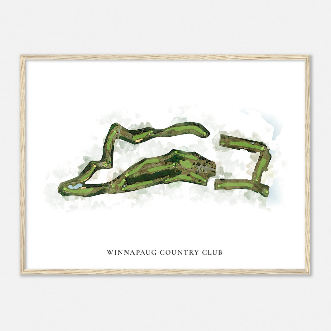 Print of Winnapaug Country Club Classic Map