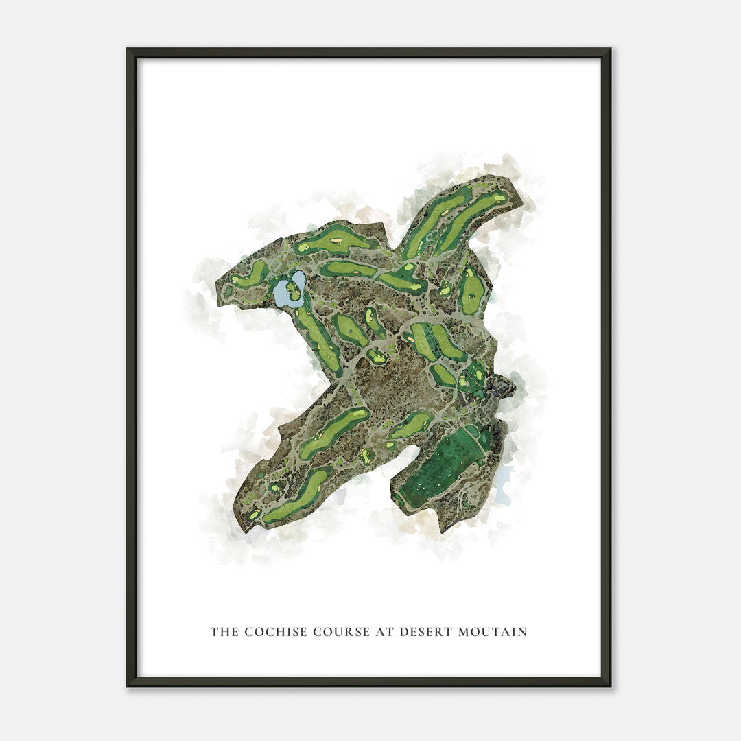Print of The Cochise Course At Desert Moutain Classic Map