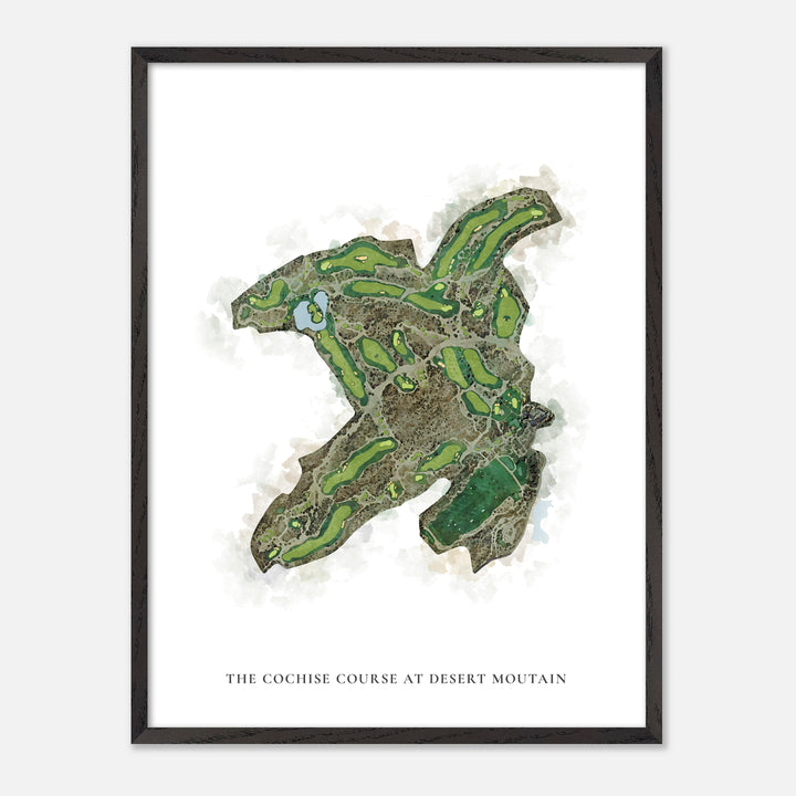 Print of The Cochise Course At Desert Moutain Classic Map