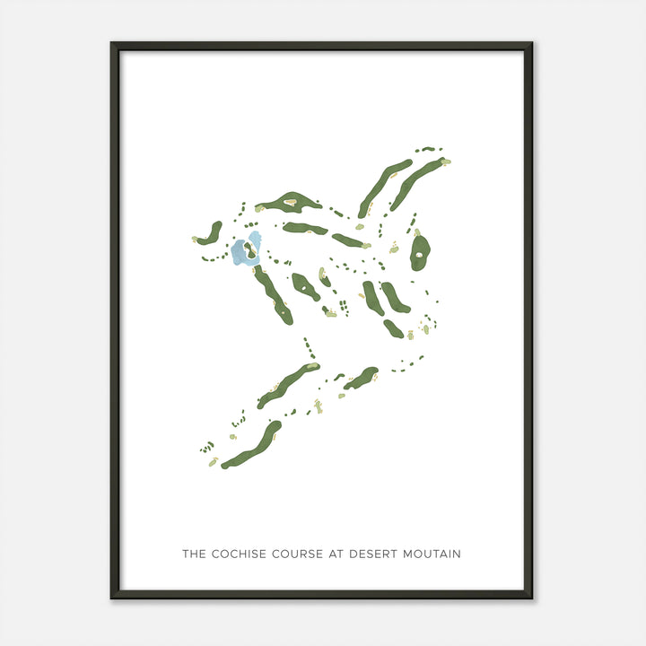 Print of The Cochise Course At Desert Moutain Modern Map