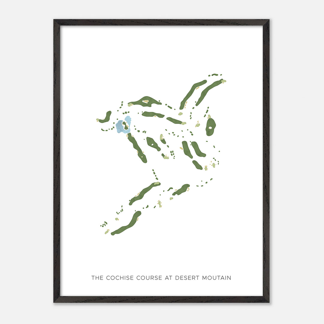 Print of The Cochise Course At Desert Moutain Modern Map
