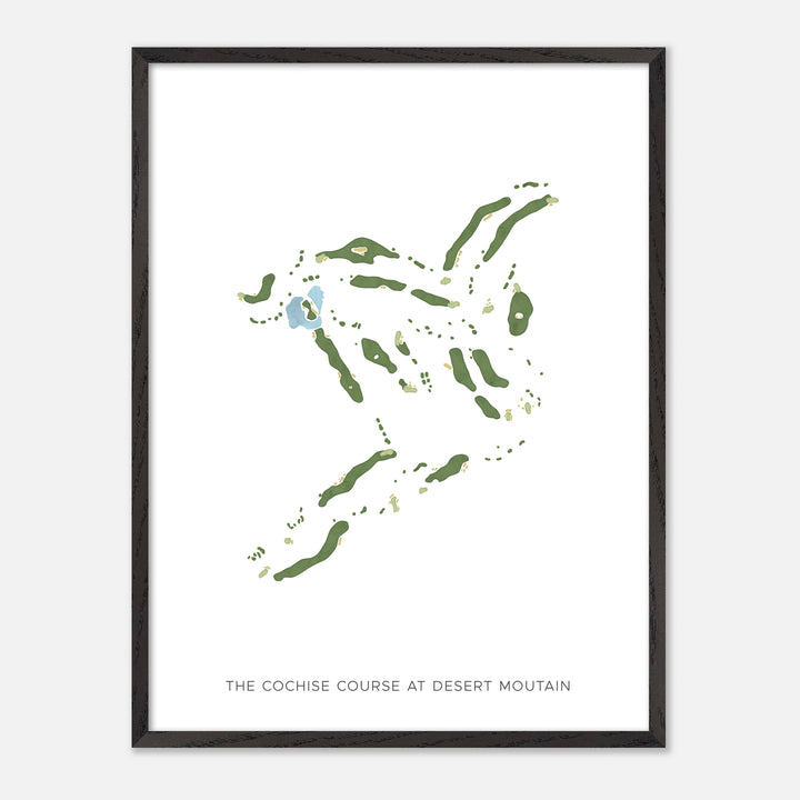 Print of The Cochise Course At Desert Moutain Modern Map