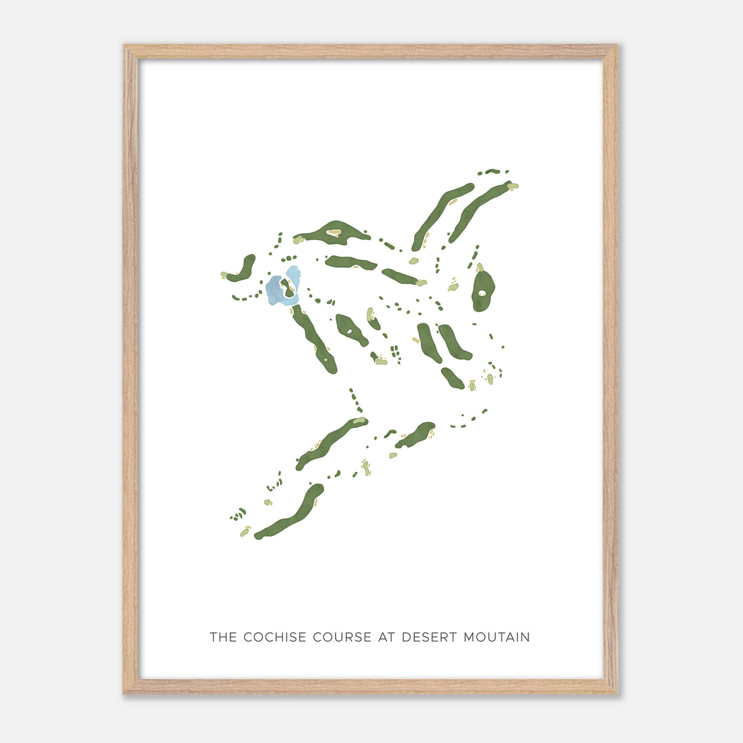 Print of The Cochise Course At Desert Moutain Modern Map
