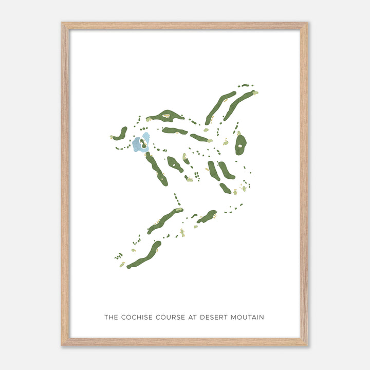 Print of The Cochise Course At Desert Moutain Modern Map