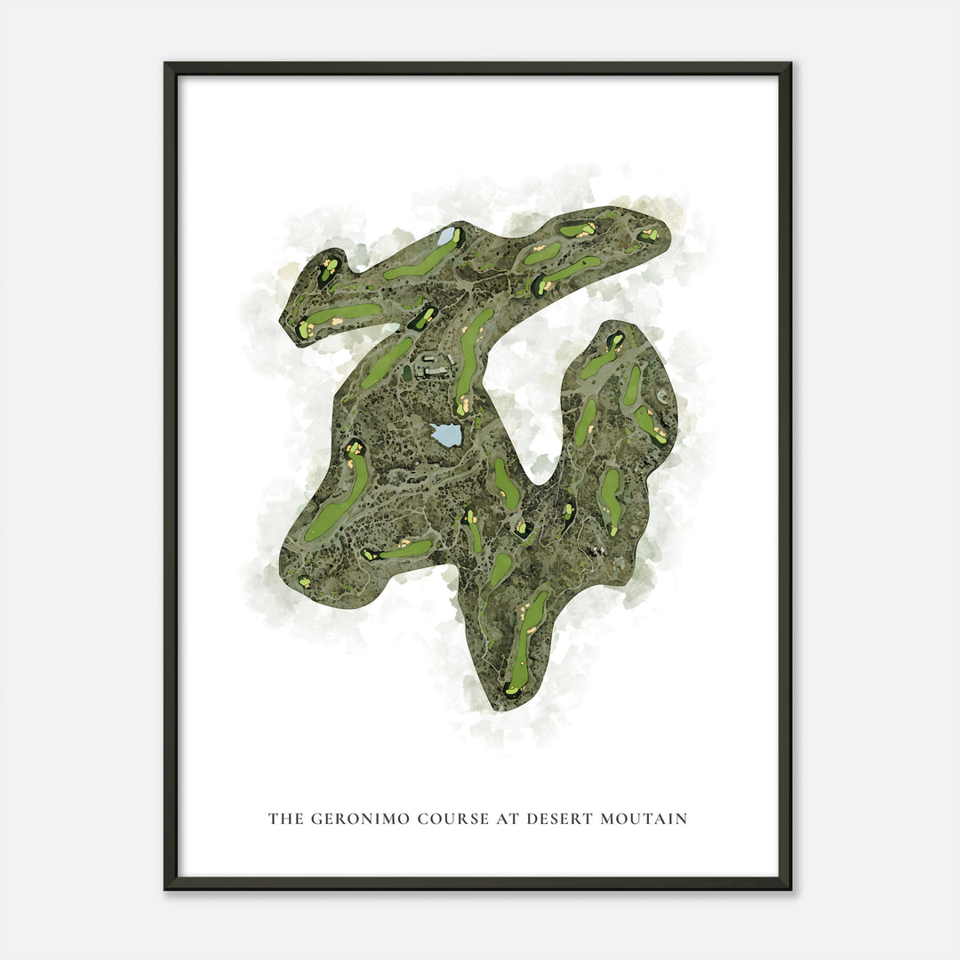 Print of The Geronimo Course At Desert Moutain Classic Map