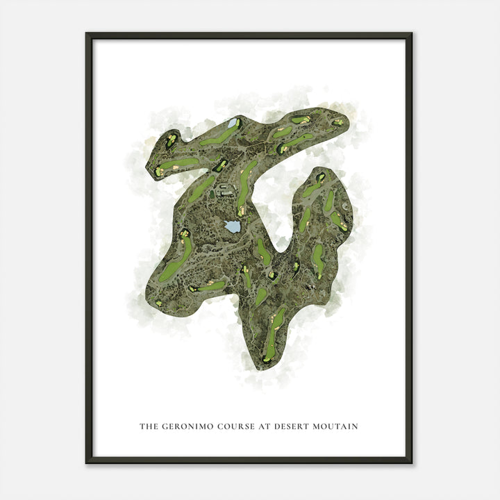 Print of The Geronimo Course At Desert Moutain Classic Map