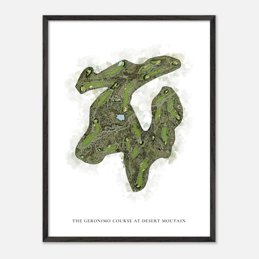 Print of The Geronimo Course At Desert Moutain Classic Map