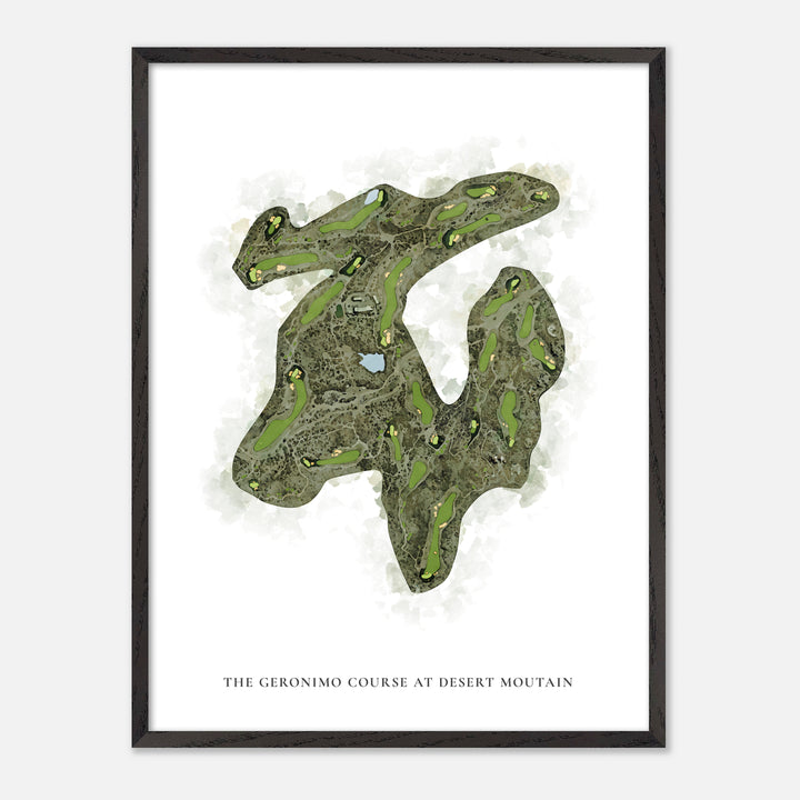 Print of The Geronimo Course At Desert Moutain Classic Map