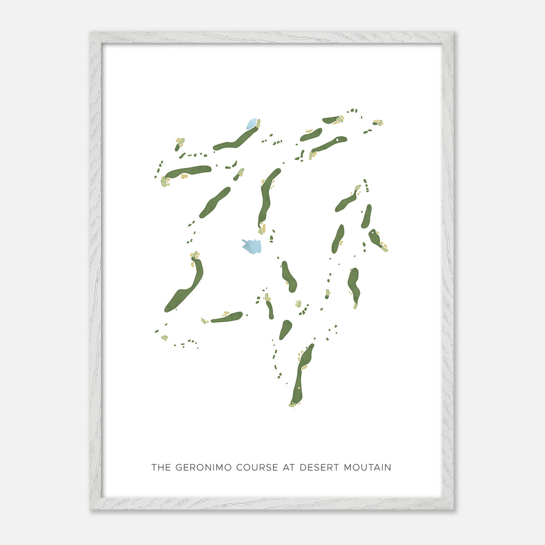 Print of The Geronimo Course At Desert Moutain Modern Map