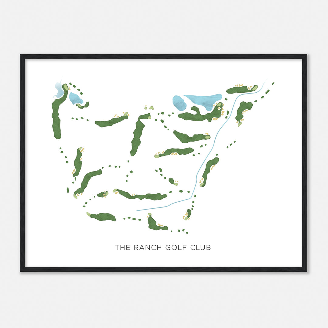 Print of The Ranch Golf Club Modern Map