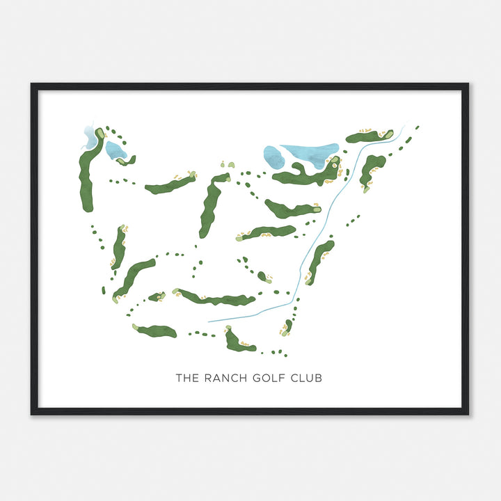 Print of The Ranch Golf Club Modern Map