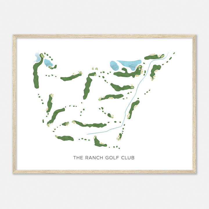 Print of The Ranch Golf Club Modern Map