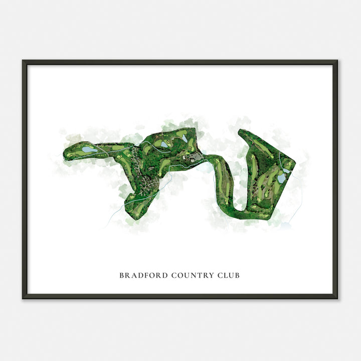 Print of Bradford Country Club Classic Map