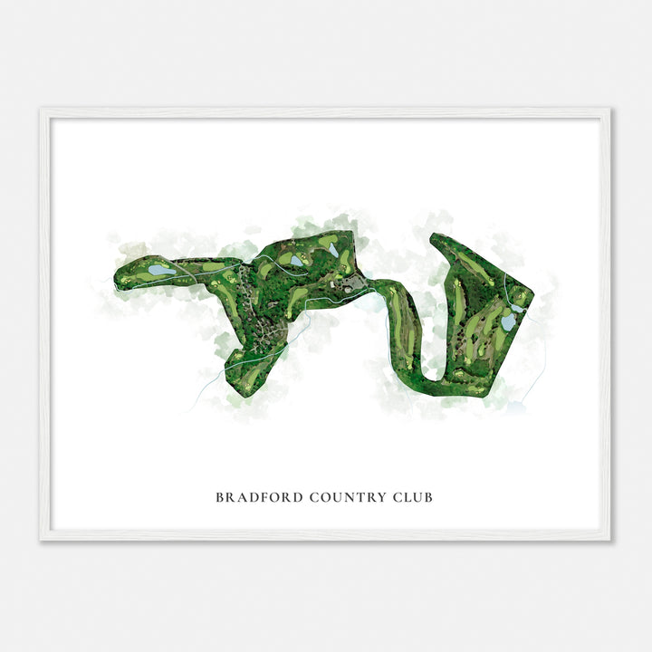 Print of Bradford Country Club Classic Map