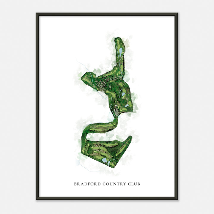 Print of Bradford Country Club Classic Map