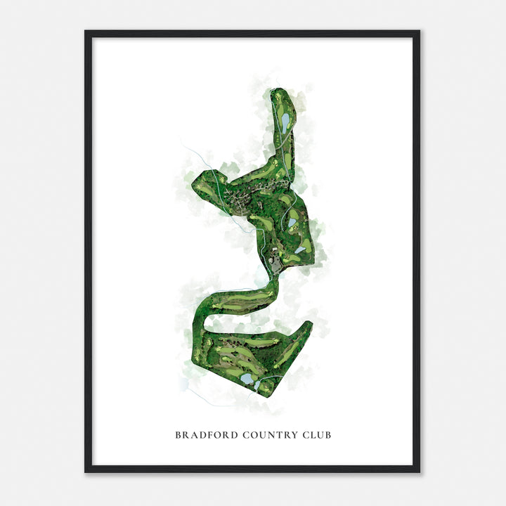 Print of Bradford Country Club Classic Map