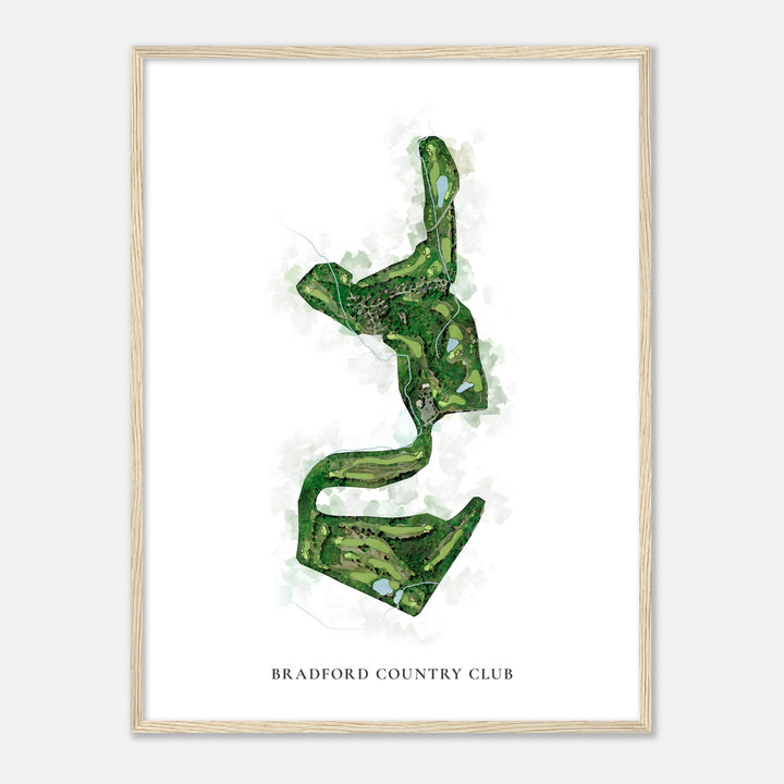 Print of Bradford Country Club Classic Map