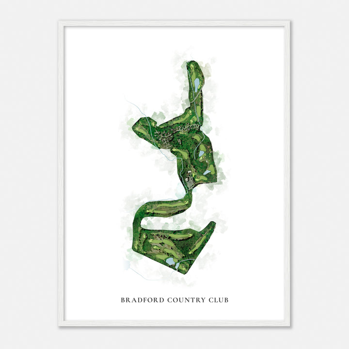 Print of Bradford Country Club Classic Map