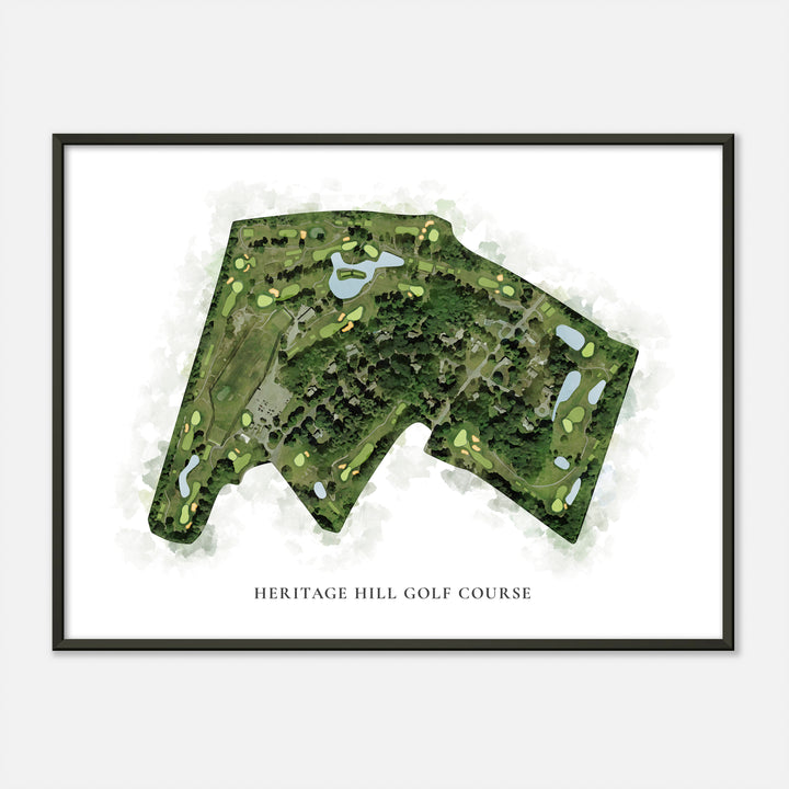 Print of Heritage Hill Golf Course Classic Map