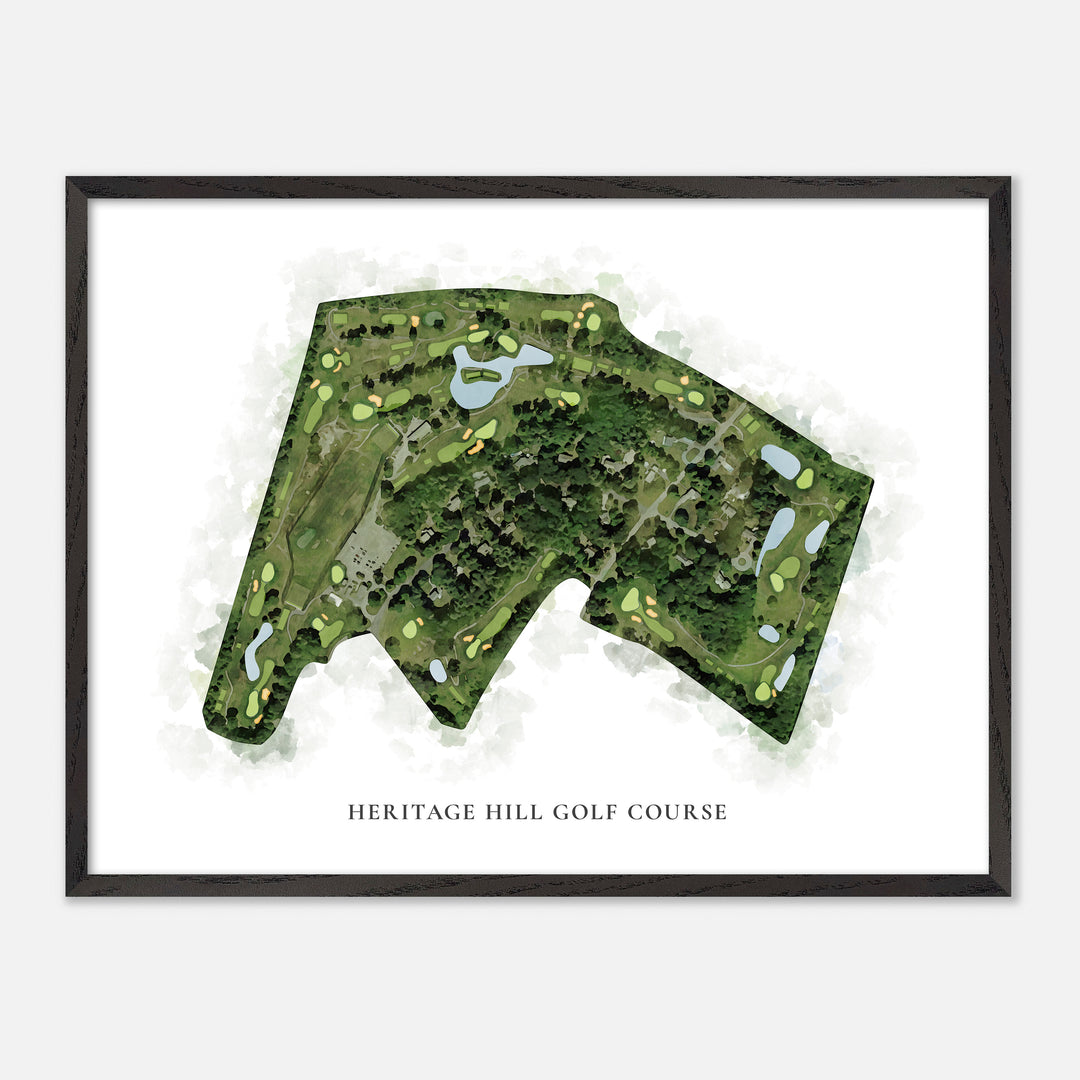 Print of Heritage Hill Golf Course Classic Map