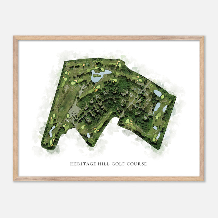 Print of Heritage Hill Golf Course Classic Map
