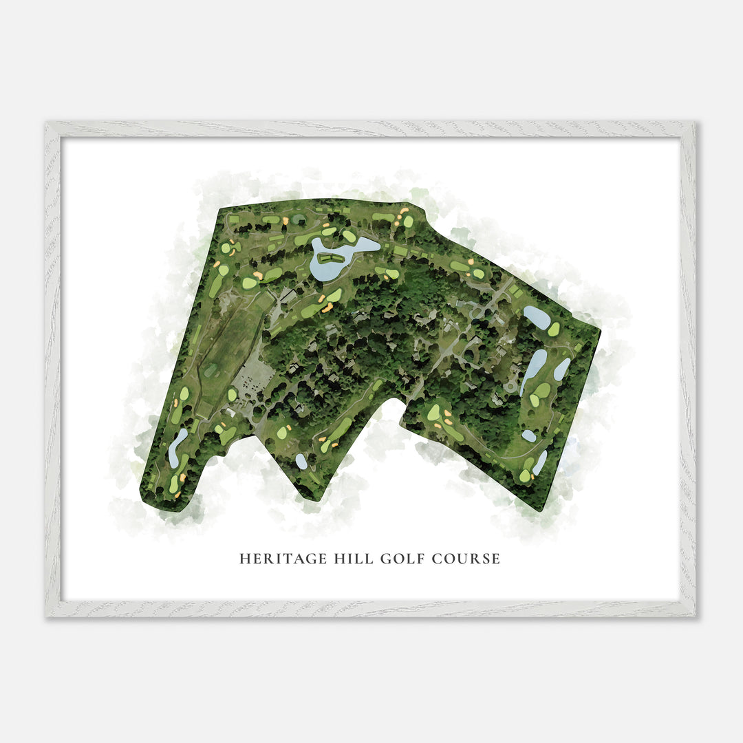 Print of Heritage Hill Golf Course Classic Map