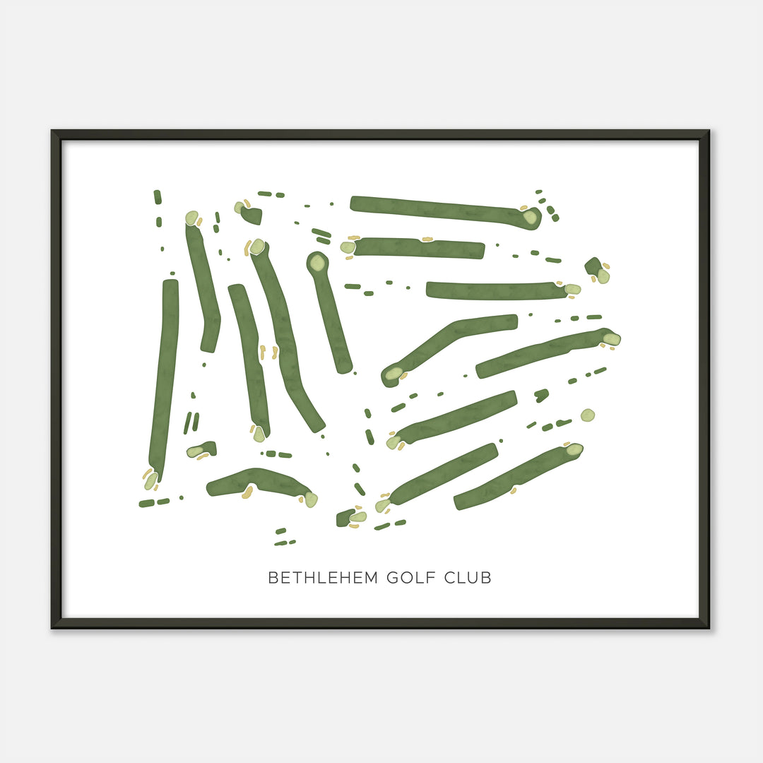 Print of Bethlehem Golf Club Modern Map
