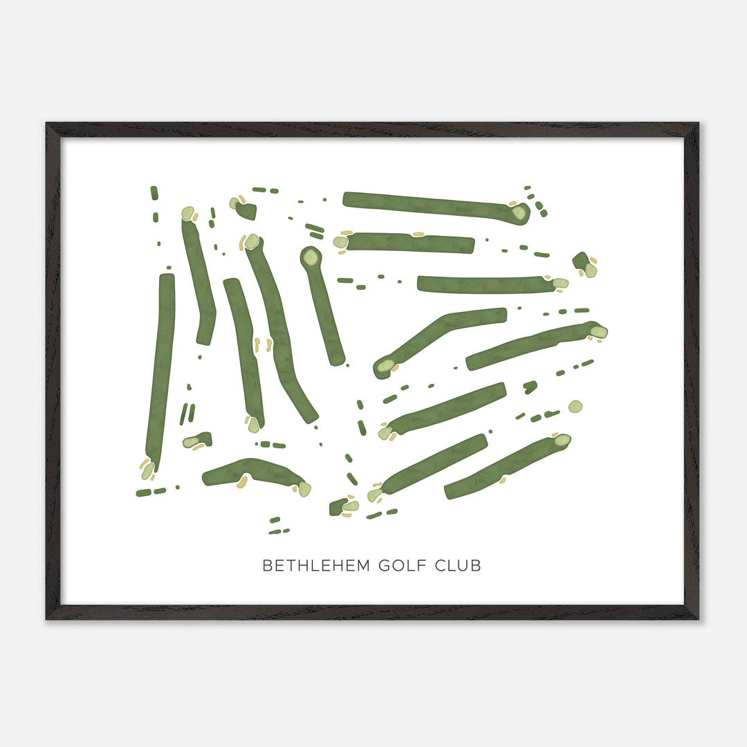 Print of Bethlehem Golf Club Modern Map