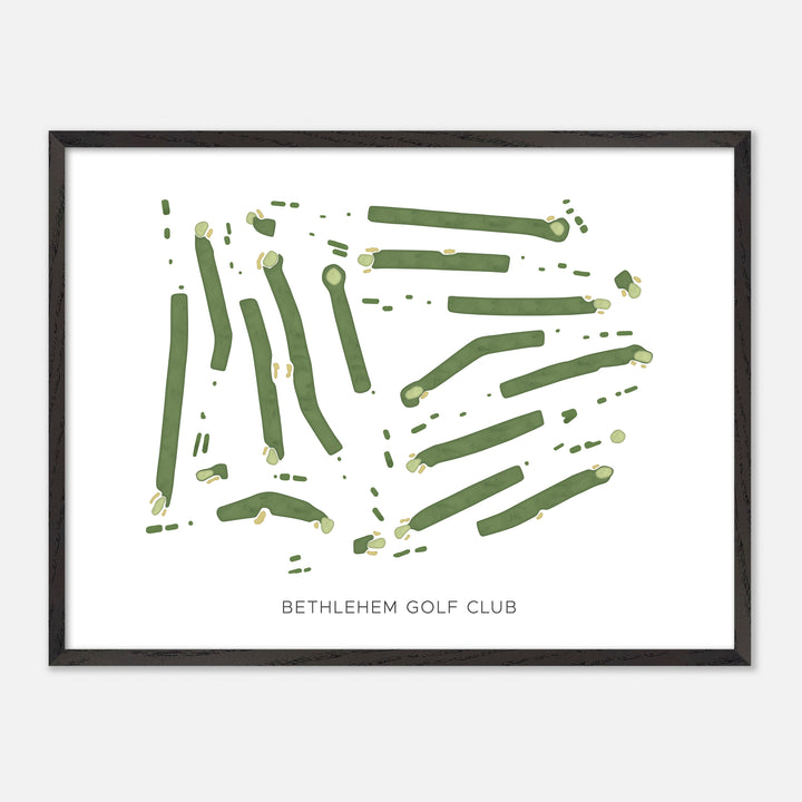 Print of Bethlehem Golf Club Modern Map