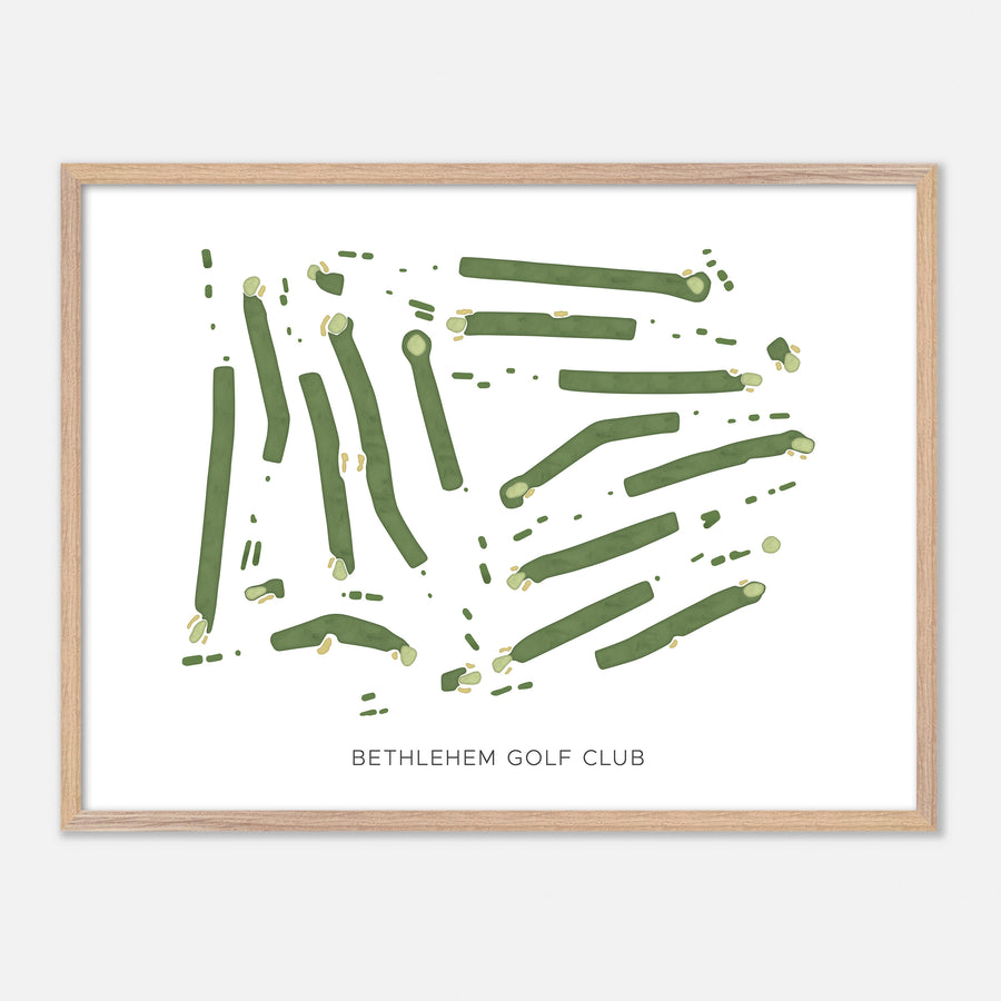 Print of Bethlehem Golf Club Modern Map