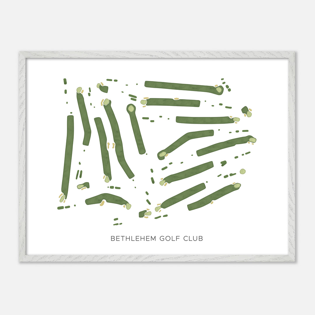 Print of Bethlehem Golf Club Modern Map