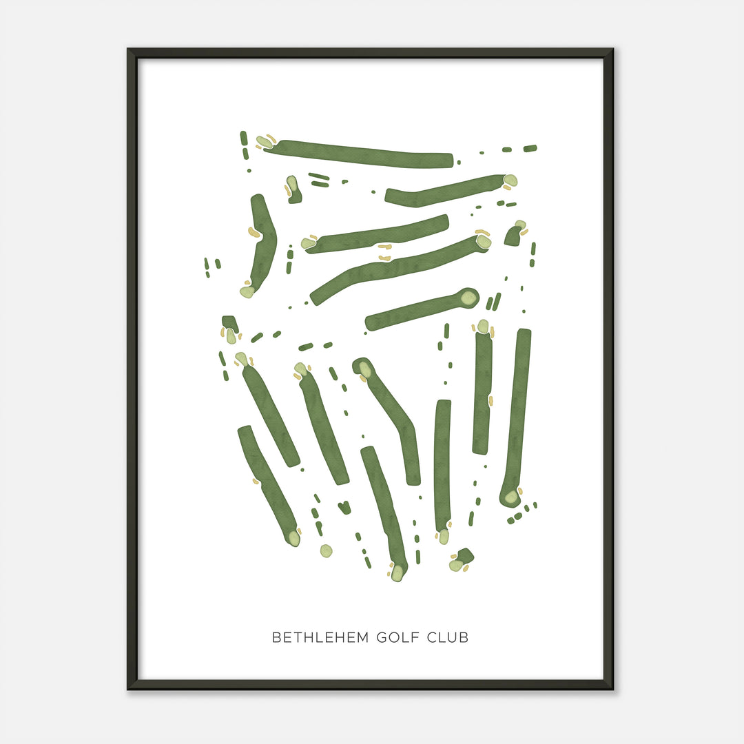Print of Bethlehem Golf Club Modern Map