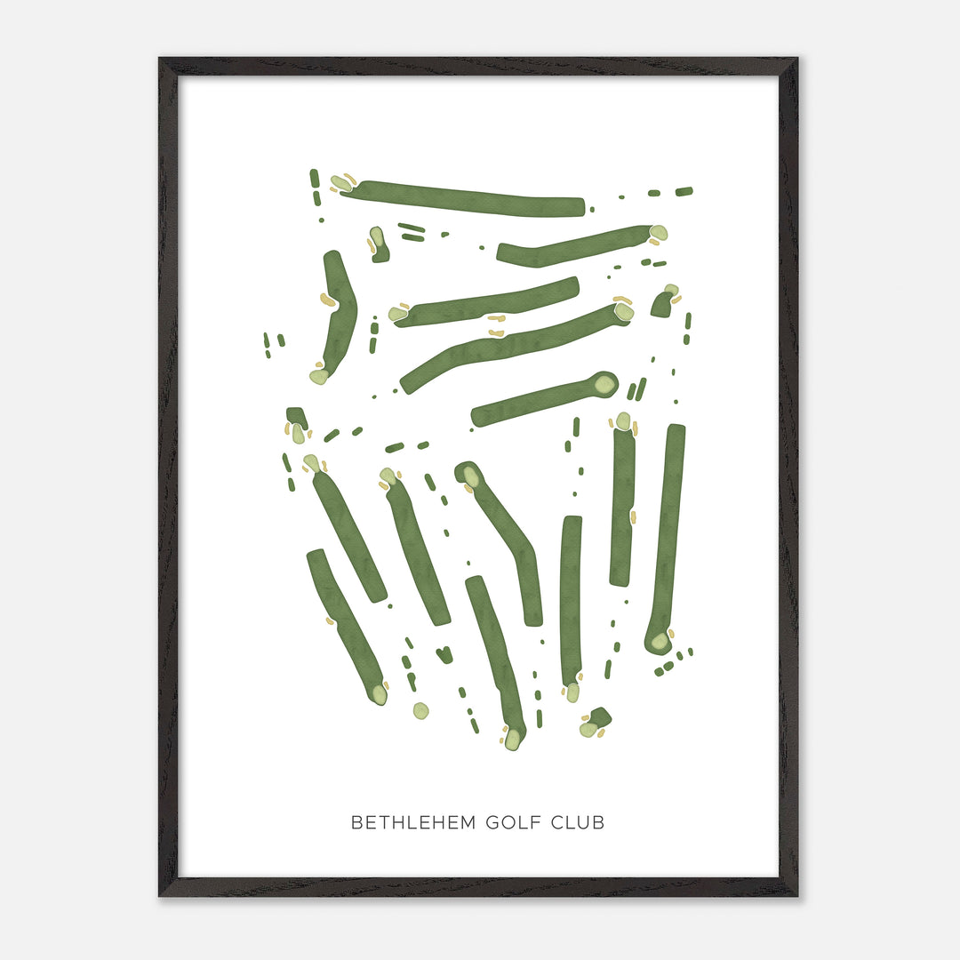 Print of Bethlehem Golf Club Modern Map
