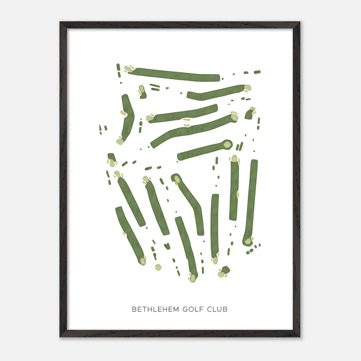 Print of Bethlehem Golf Club Modern Map