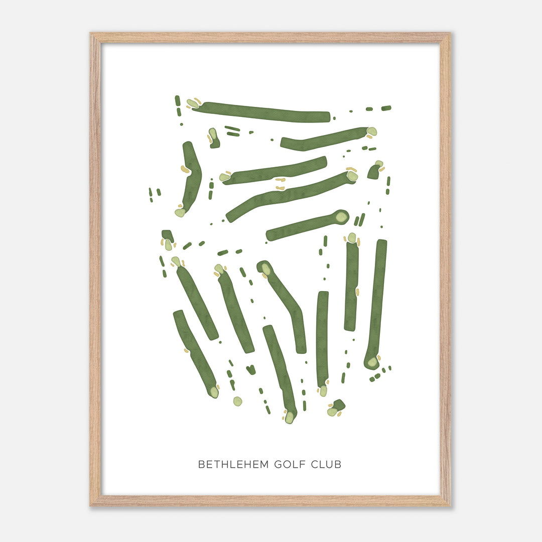 Print of Bethlehem Golf Club Modern Map