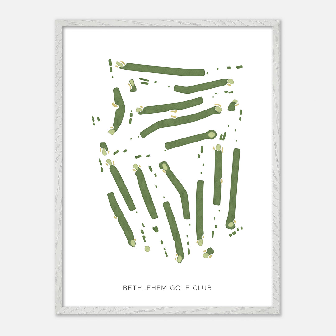 Print of Bethlehem Golf Club Modern Map