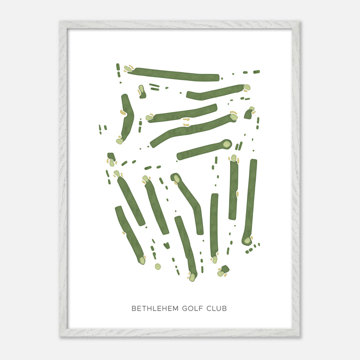 Print of Bethlehem Golf Club Modern Map