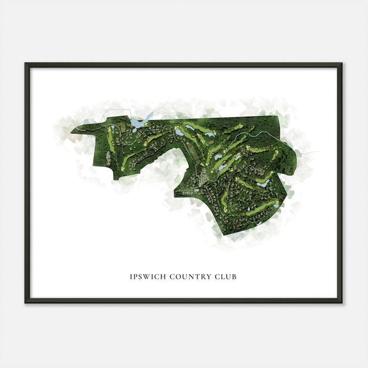 Print of Ipswich Country Club Classic Map