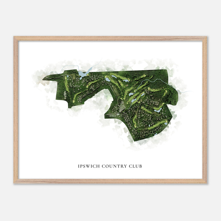 Print of Ipswich Country Club Classic Map