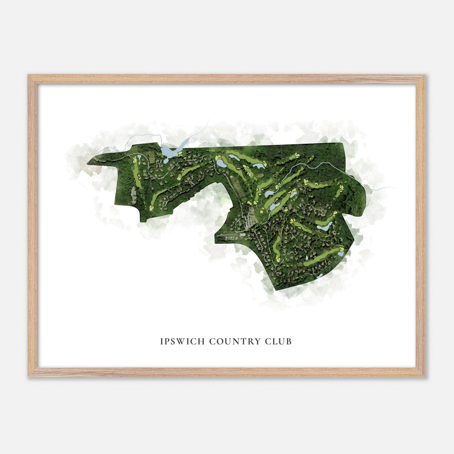 Print of Ipswich Country Club Classic Map