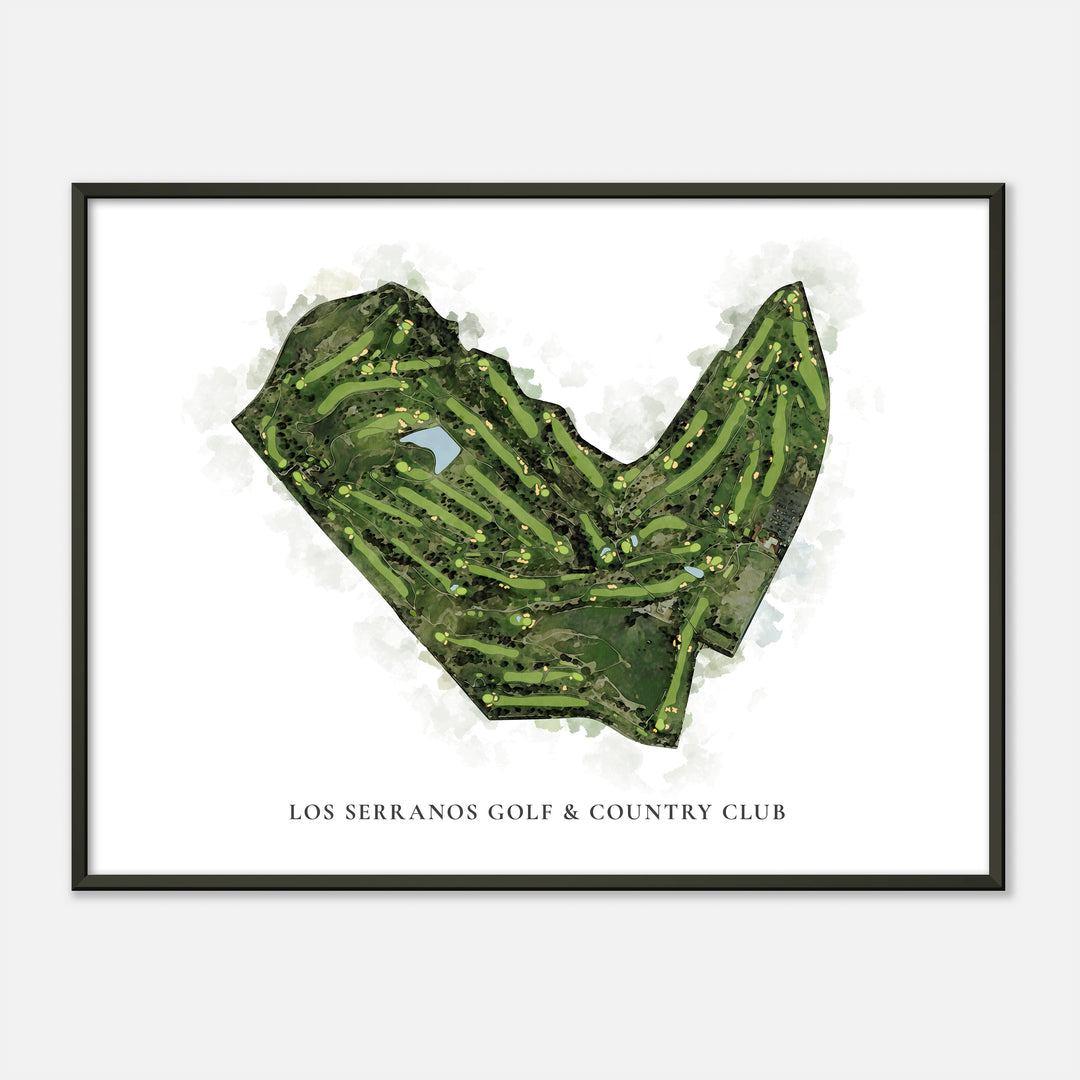 Print of Los Serranos Golf & Country Club Classic Map