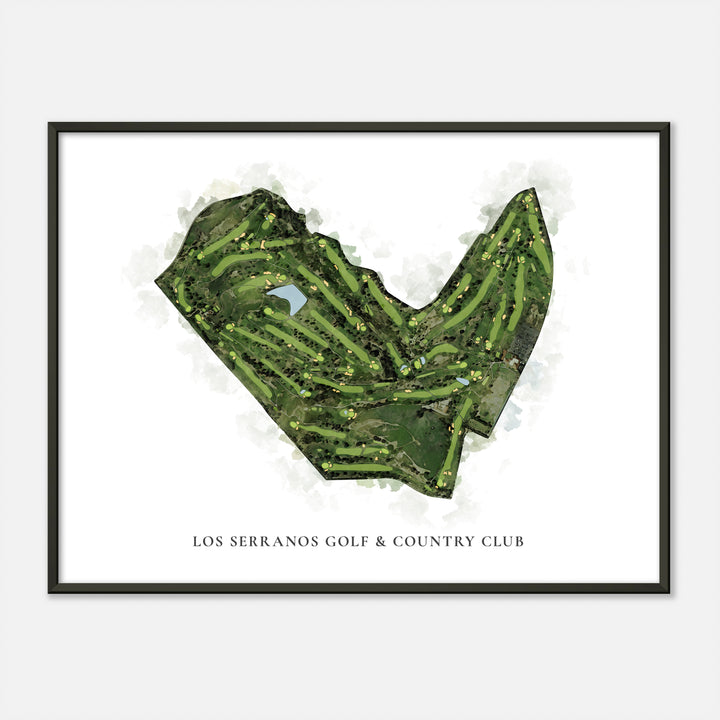 Print of Los Serranos Golf & Country Club Classic Map