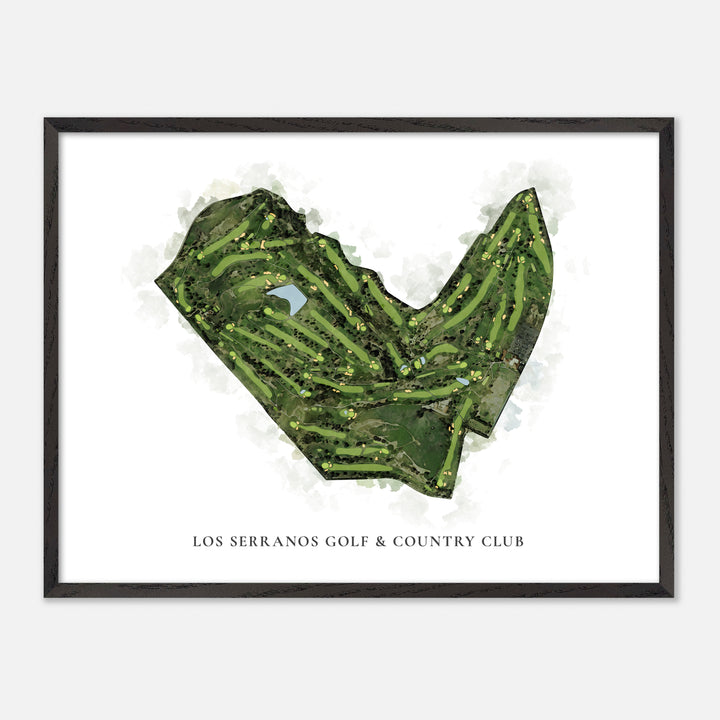 Print of Los Serranos Golf & Country Club Classic Map