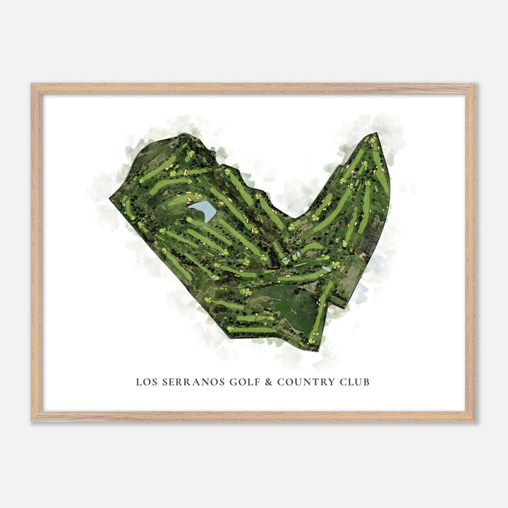 Print of Los Serranos Golf & Country Club Classic Map