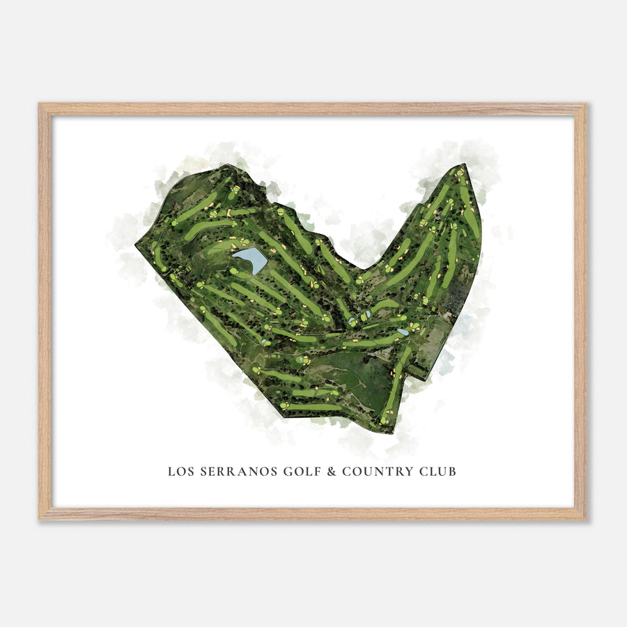 Print of Los Serranos Golf & Country Club Classic Map