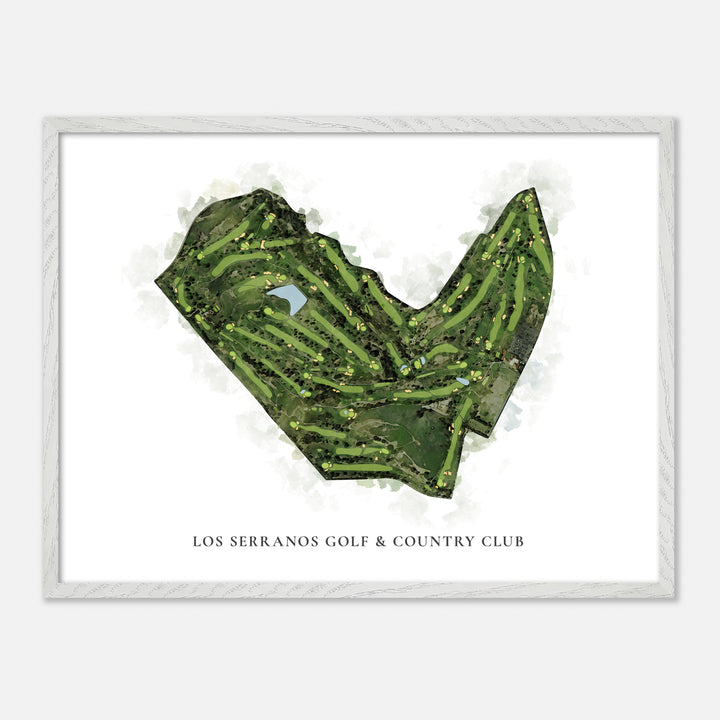 Print of Los Serranos Golf & Country Club Classic Map